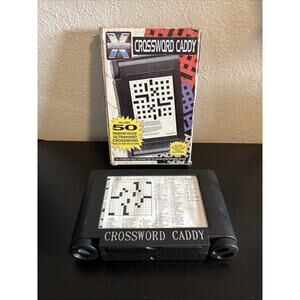 VINTAGE Crossword Caddy 1995 - Random House Portable 3 Puzzle Rolls 50 Puzzles
